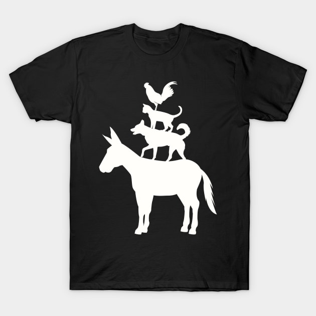 Town Musicians of Bremen T-Shirt by TJWDraws